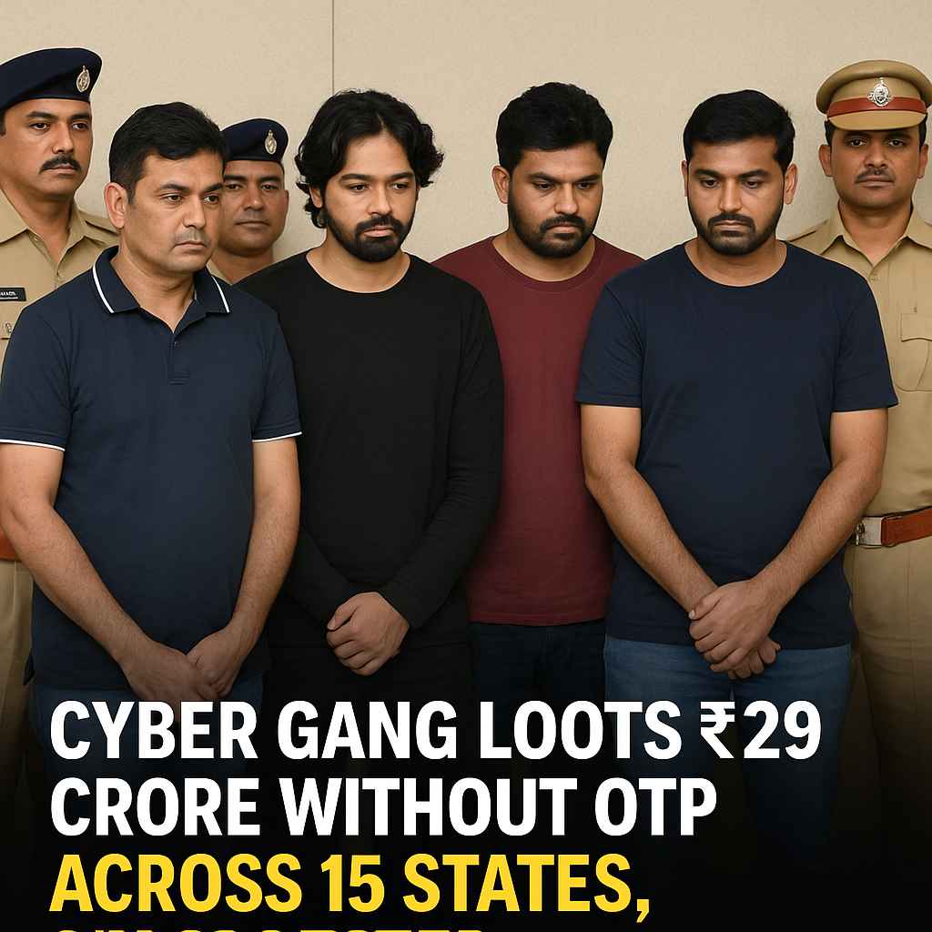 Cybercrime Web Unraveled: ₹29 Crore Looted Without OTP Across 15 States, Six Arrested